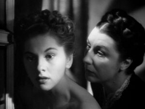 Photo of Joan Fontaine and Judith Anderson