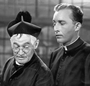 Photo of Barry Fitzgerald and Bing Crosby.