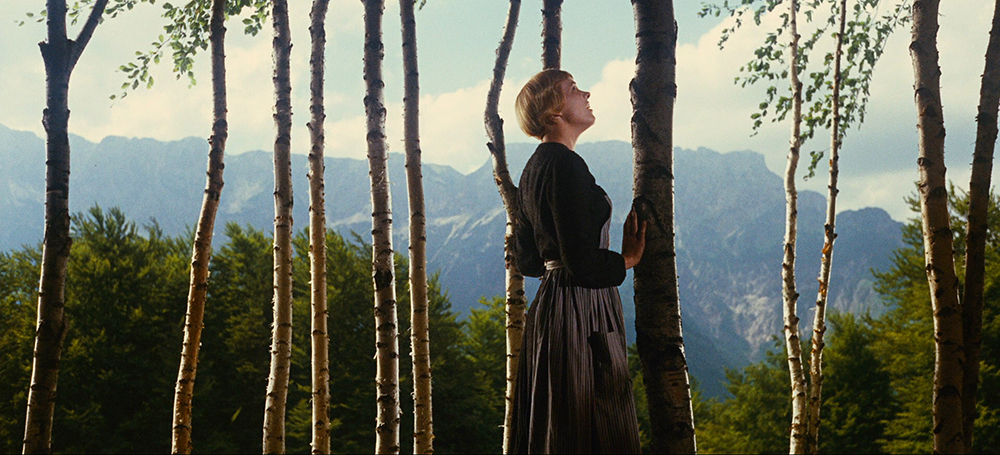 Photo of Julie Andrews as Maria.