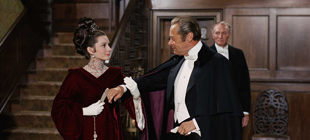 Photo of Audrey Hepburn and Rex Harrison.