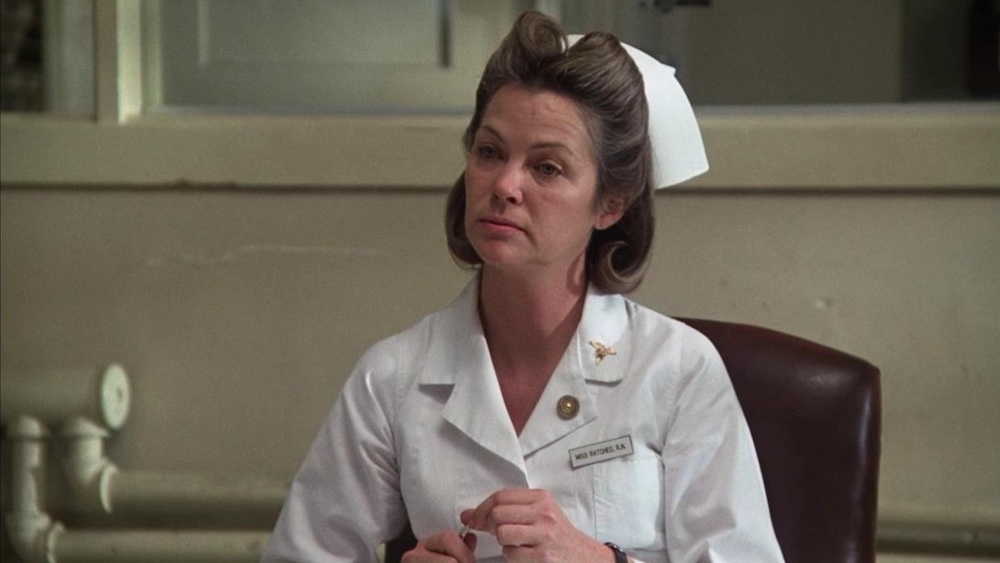 Photo of Louise Fletcher as Nurse Ratched.