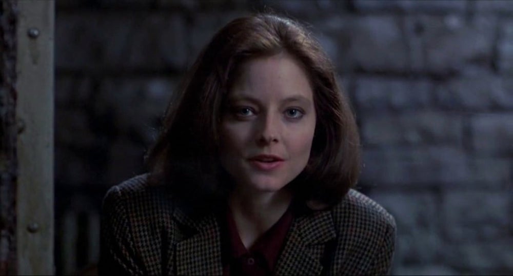Photo of Jodie Foster as Clarice Starling.