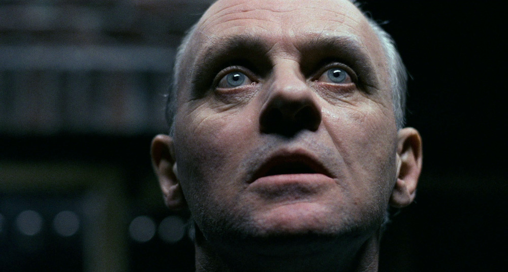 Photo of Anthony Hopkins as Hannibal Lector.