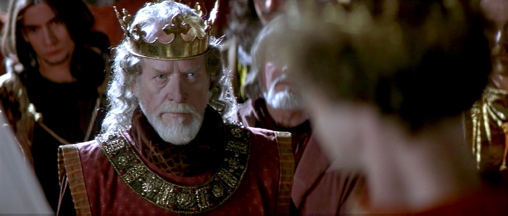 Photo of Patrick McGoohan as King Edward "Longshanks."