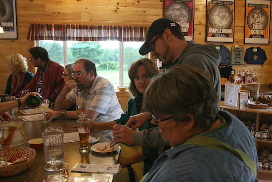 International Wizard of Oz Club members at a hard-cider tasting held at Critz Farms in Cazenovia, NY.
