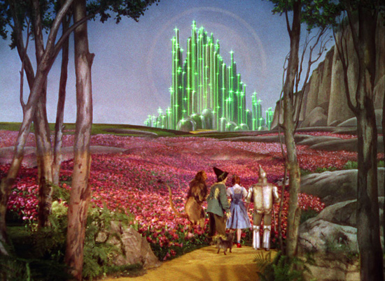 "Look! Emerald City is closer and prettier than ever!"