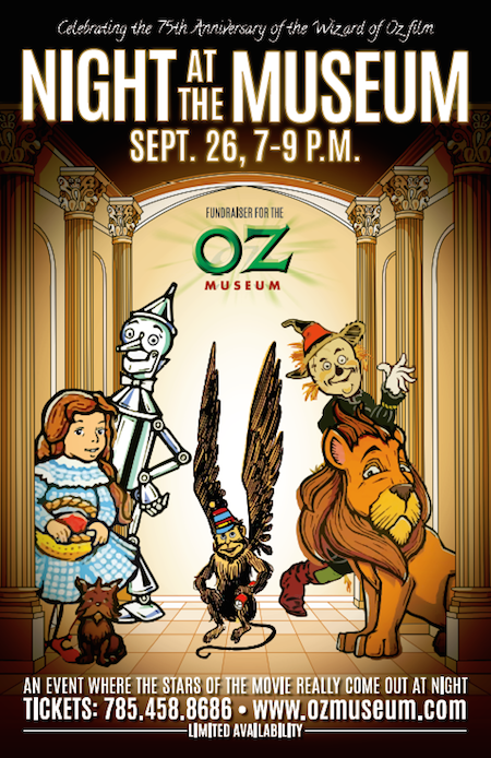 Poster for OZtoberFest's Night at the Museum in Wamego, Kansas. 2014.