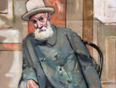 0022. Pierre-Auguste Renoir. 22" x 28" (2003) Portrait of the artist Pierre-Auguste Renoir. Portrait of the artist Pierre-Auguste Renoir.