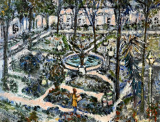 Courtyard of the asylum where Van Gogh stayed.